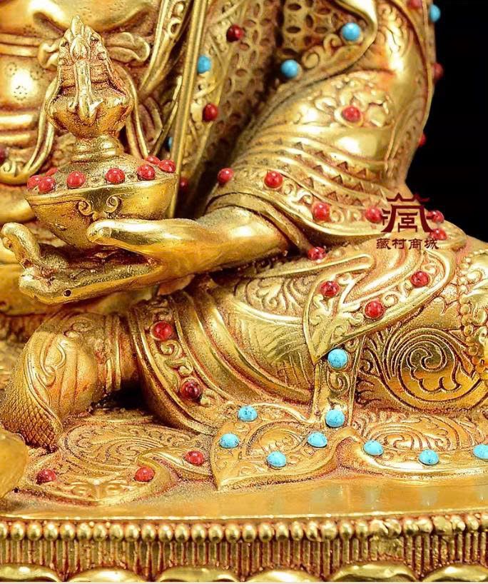 Tượng Đạo sư Liên Hoa Sinh cao 22.5cm 4 TUONG GURU3