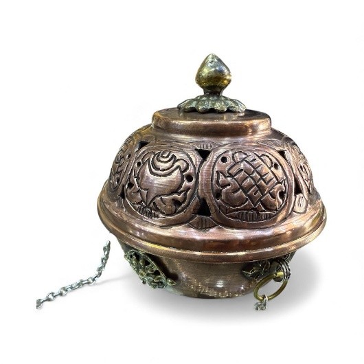 Lư xông bột hương đồng Nepal