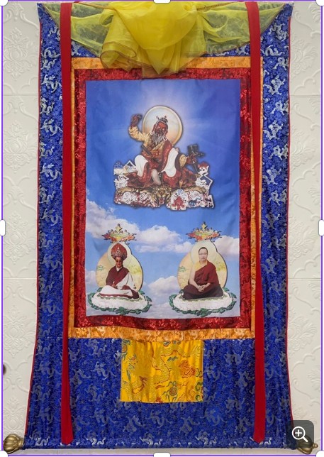Thanka 03 tổ Dudjom cỡ nhỏ