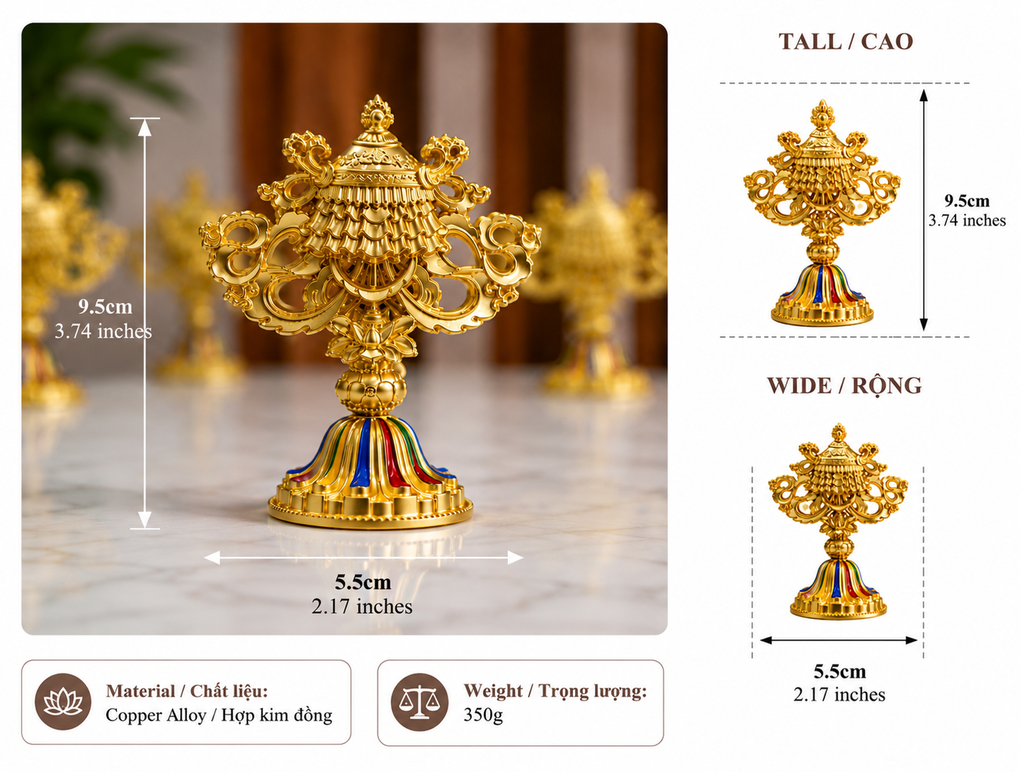 BÁT CÁT TƯỜNG HỢP KIM MẠ VÀNG – BIỂU TƯỢNG MAY MẮN & CÁT TƯỜNG 8 8 cat tuong 4