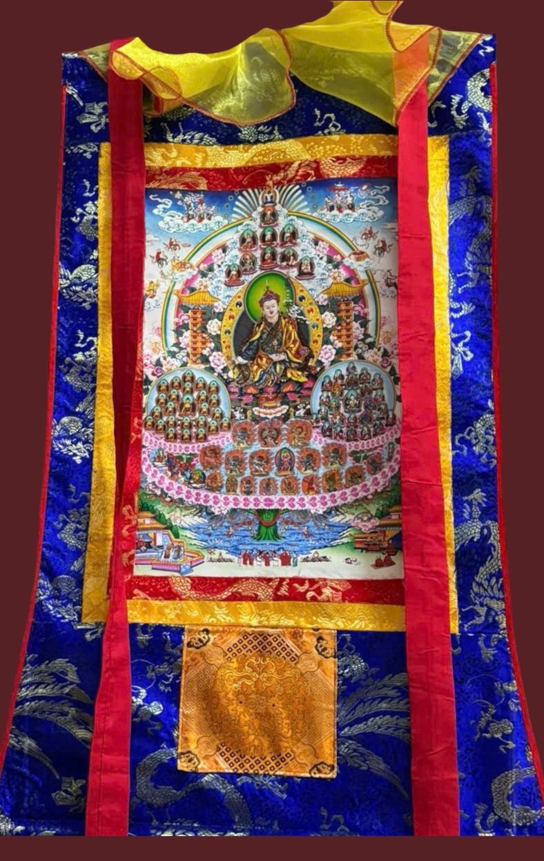 中号 Dudjom Tersar 皈依树唐卡