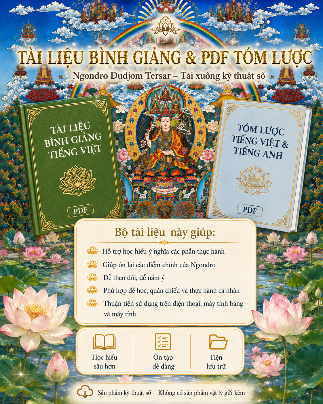 NGONDRO DUDJOM TERSAR – MP3 Tụng Niệm, PDF Văn Bản Thực Hành, Bình Giảng & PDF Tóm Lược | Tải Xuống Kỹ Thuật Số 3 anh 5