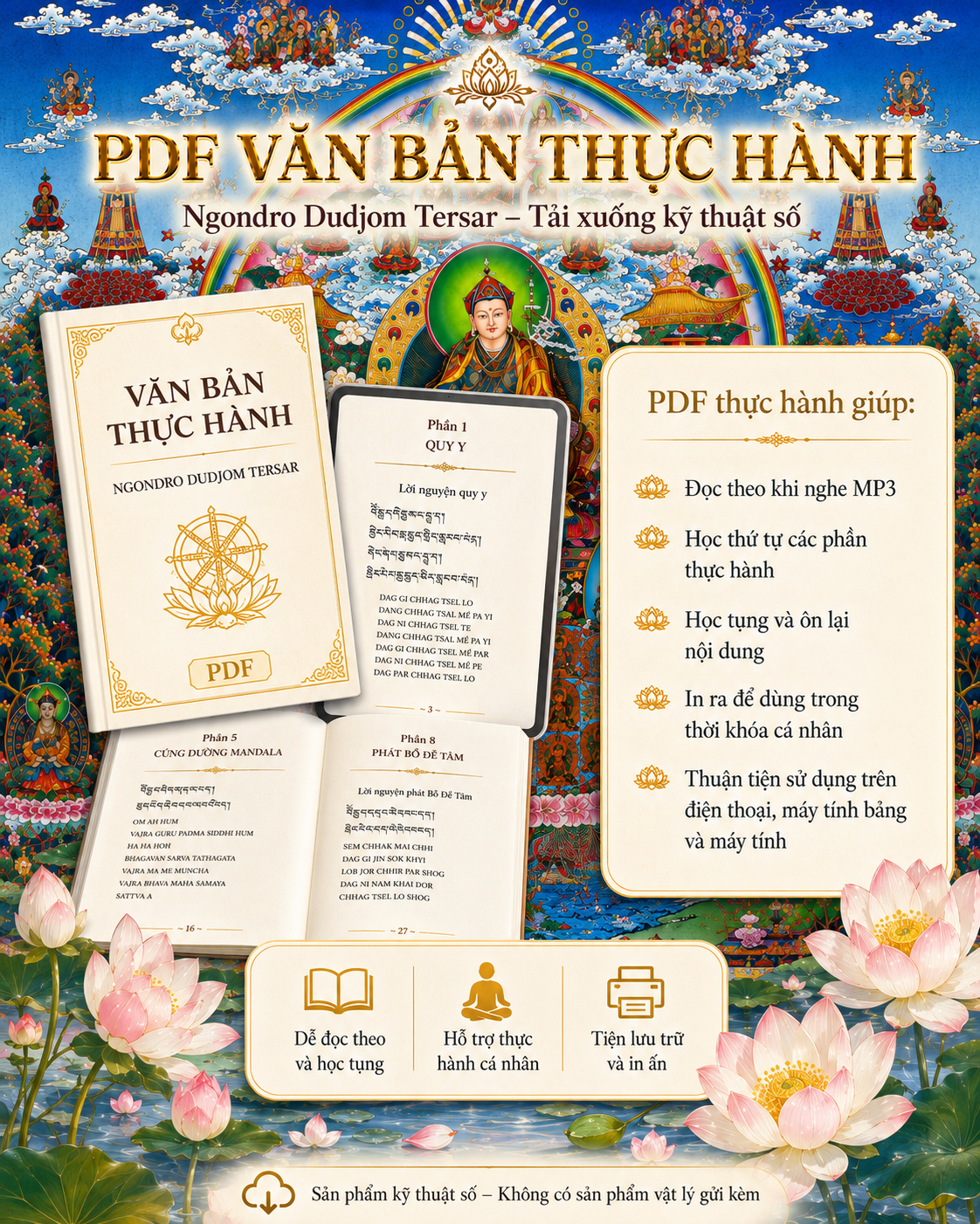 NGONDRO DUDJOM TERSAR – MP3 Tụng Niệm, PDF Văn Bản Thực Hành, Bình Giảng & PDF Tóm Lược | Tải Xuống Kỹ Thuật Số 5 file page