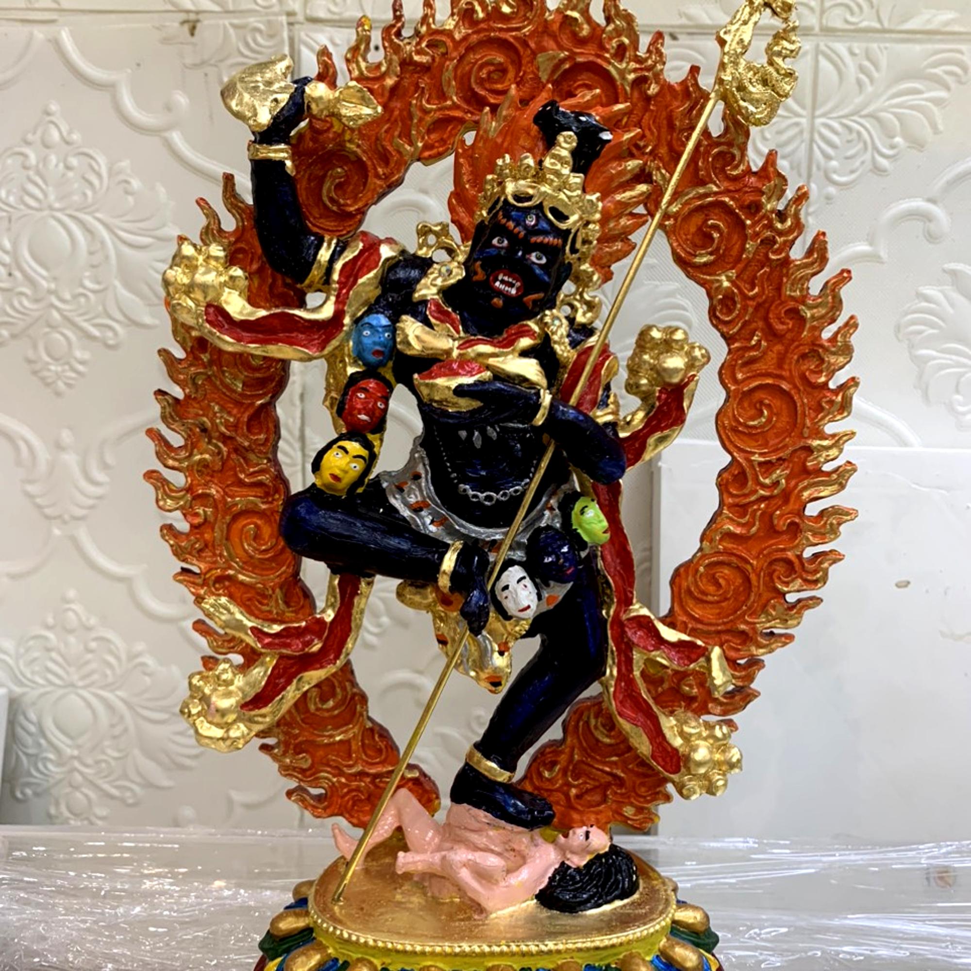 Troma Nagmo Krodakali Statue 35cm | Dudjom Tersar Yidam | Fully Consecrated with Dudjom Rinpoche Fingerprint | Rare Chöd Practice Dakini