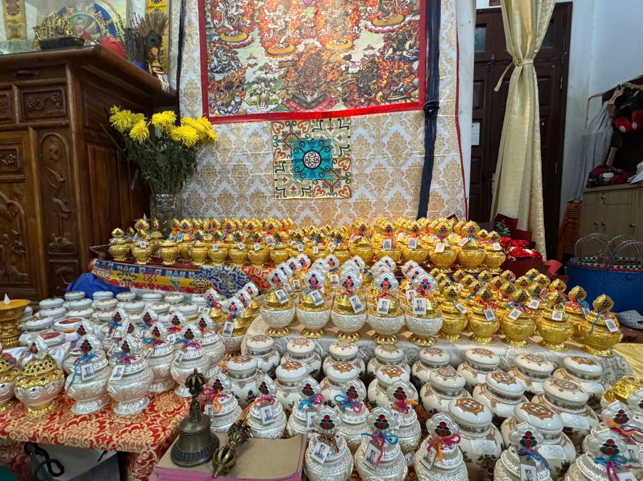 那迦供养宝瓶 Dudjom Tersar|空行母心要(Khandro Thugthig)|藏传佛教法器|银色那迦宝瓶|7x15 cm 4 z6883001835256 1873238643426398397362a7a63d7191