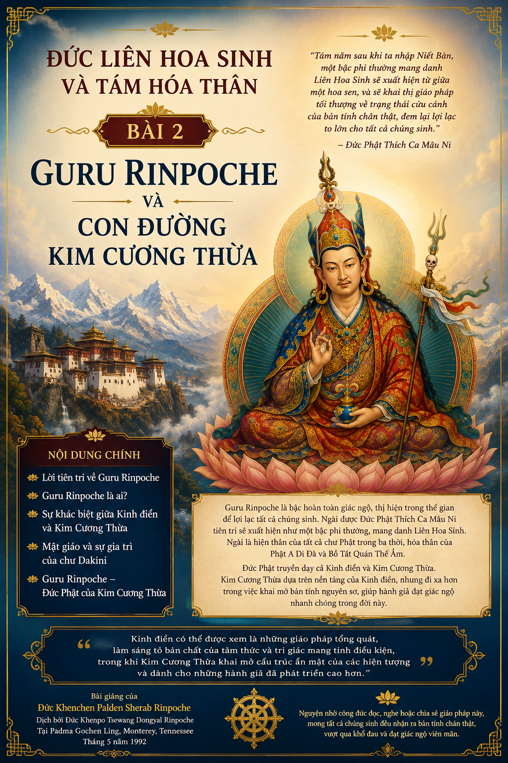 bai 2 poster Guru Rinpoche va con duong KCT