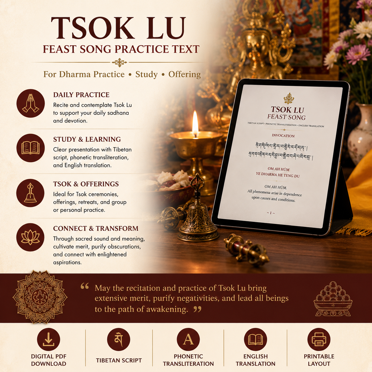 Laymön Tendrel – MP3 Tụng Ca + PDF Văn Bản | Bài Ca Phát Nguyện của Rigdzin Jigme Lingpa 4 anh6