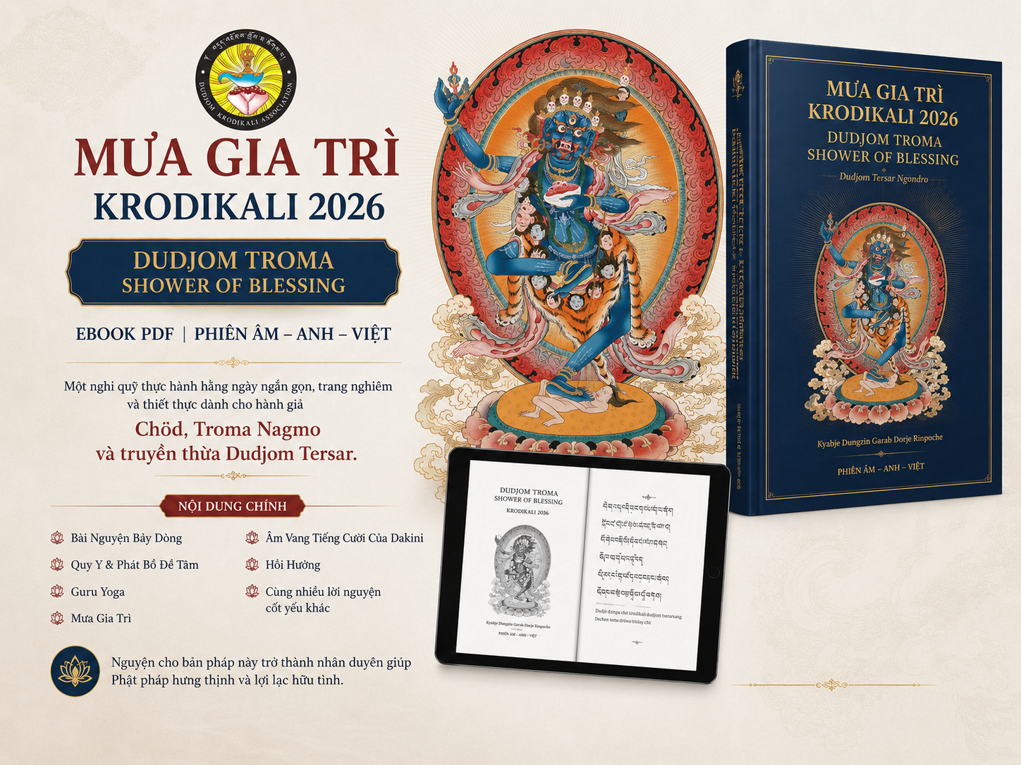 Mưa Gia Trì – Krodikali 2026 | Dudjom Troma Ebook PDF